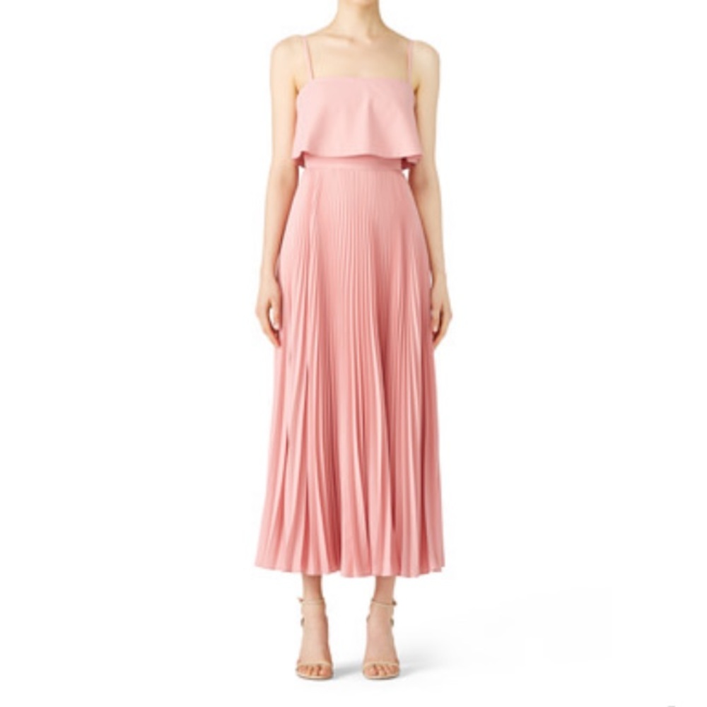 Jill Jill Stuart Rose Water Pleated Gown
